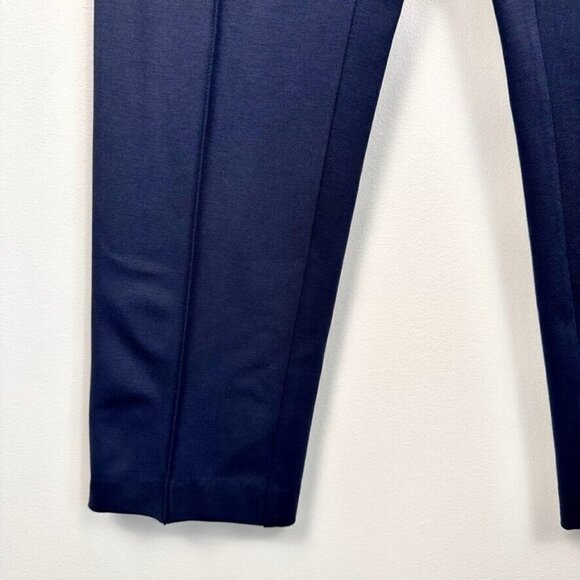 Olsen Womens Lisa Straight Leg Pants Size S Neo Bohemian Navy Blue Comfort NWT - Picture 3 of 13